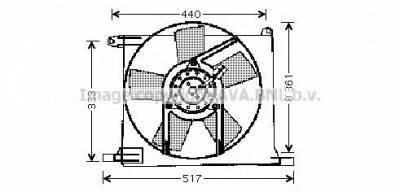 AVA QUALITY COOLING ol7501 -  Вентилятор, охлаждение двигателя